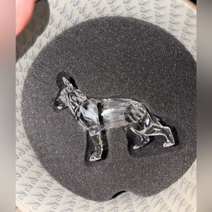 Swarovski Crystal Figurine, German Shepherd A7619